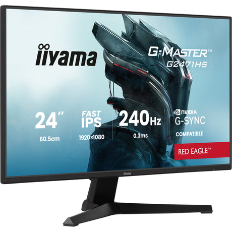 Monitor do gier Iiyama g-master red eagle g2471hs-b1 23.8 (czarny, 2x HDMI, Display Port, 240 Hz)