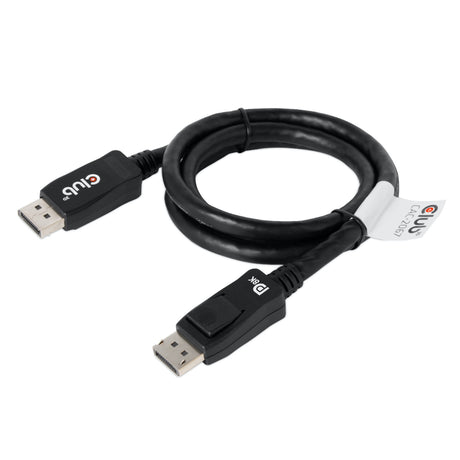 Kabel Club 3D DisplayPort 1.4 Vesa z certyfikatem męsko-męskim (czarny, 1 metr, 8K 60 Hz lub 2x 4K 60 Hz, 32,4 Gb/s)