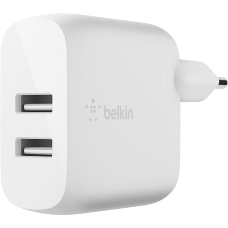 2-portowa ładowarka ścienna Belkin Boost Charge USB-A (biała, 24 W)