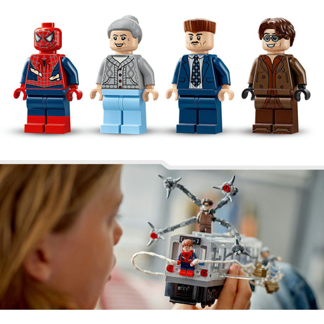 Lego® Marvel Spider-Man kontra Doktor scena w metrze — 76321