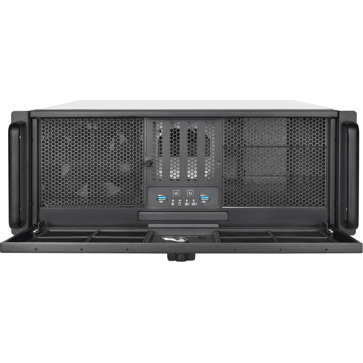 Obudowa rack Silverstone RM400 (czarna | 2x USB-A 3.2 (5 Gbit s))