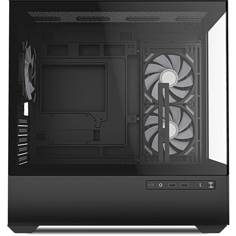 Obudowa mini tower Sharkoon mk6 rgb (czarna | 2x usb-a | 1x usb-c | rgb | szkło hartowane)