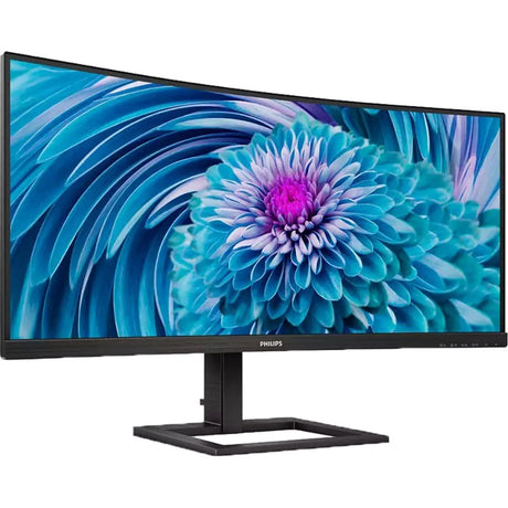 Philips 346e2cuae 00 34 zakrzywiony monitor ultrawide (czarny, HDMI, Display Port, 4x USB-A, USB-C)