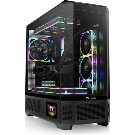 Obudowa Thermaltake View 600 tg typu big tower (czarna | 2x USB-A | 1x USB-C | szkło hartowane)