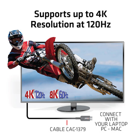 Certyfikat jednokierunkowy Club 3D Ultra High Speed AOC HDMI 2.1 Kabel męsko-męski (czarny, 20 metrów, 4K 120 Hz, 8K 60 Hz, 48 Gb/s)