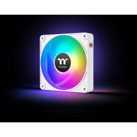 Thermaltake ct120 ex Reverse argb Sync wentylator chłodzący komputer śnieg (pakiet 3 wentylatorów) wentylatory do obudowy (białe, 3 sztuki, 120 x 120 x 25 mm, pwm)