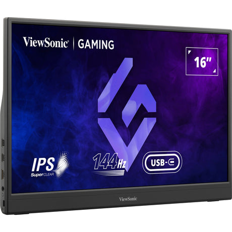 Przenośny monitor do gier Viewsonic vx1654 16 (czarny, 1x micro HDMI, USB-C, dźwięk, 144 Hz)