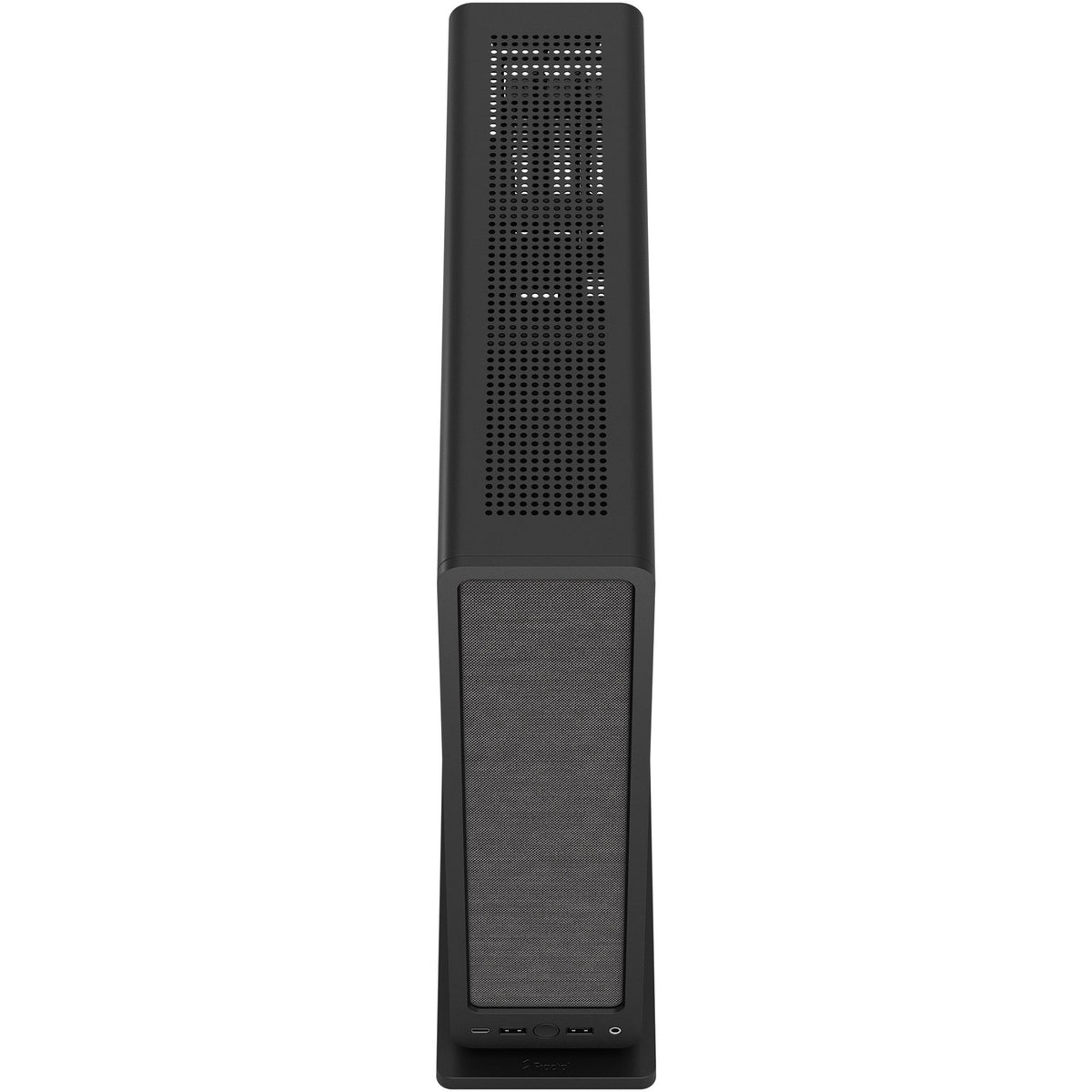 Czarna obudowa mini tower Fractal Design Ridge (czarna | 2x USB-A | 1x USB-C)