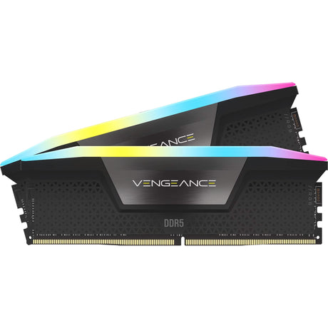 Corsair Vengeance RGB 16 GB DDR5-5200 (2x 8 GB) RAM (czarny, cmh16gx5m2b5200c40, udimm, xmp 3.0)