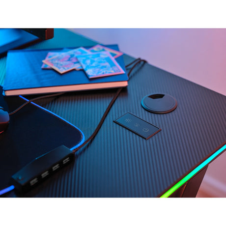 Biurko do gier Trust GXT 709 Luminus RGB (czarne)