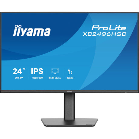 Monitor Iiyama prolite xb2496hsc-b1 24 (czarny (matowy), 144 Hz, HDMI, USB-C, audio)