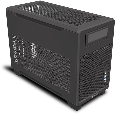 Obudowa mini tower Thermaltake tr100 (czarna | 2x USB-A | 1x USB-C)