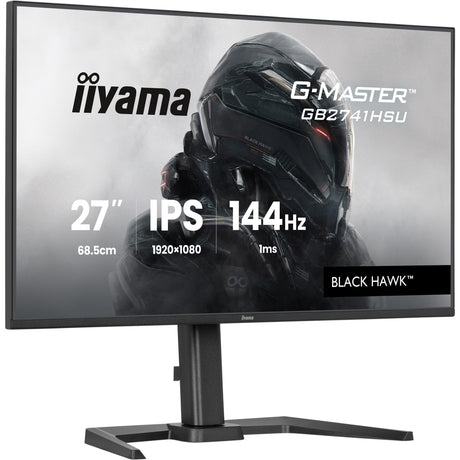 Monitor do gier Iiyama G-Master Black Hawk GB2741HSU-B1 27 (czarny, HDMI, DisplayPort, 2x USB-A, USB-B, 144 Hz)
