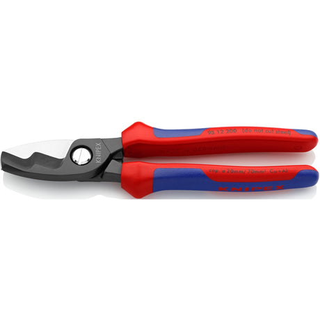 Nożyce do kabli Knipex 95 12 200 z podwójnymi krawędziami tnącymi ø 20mm-70mm²