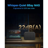 Terramaster F6-424 NAS (czarny, 2x 2,5 GBE, HDMI, USB)