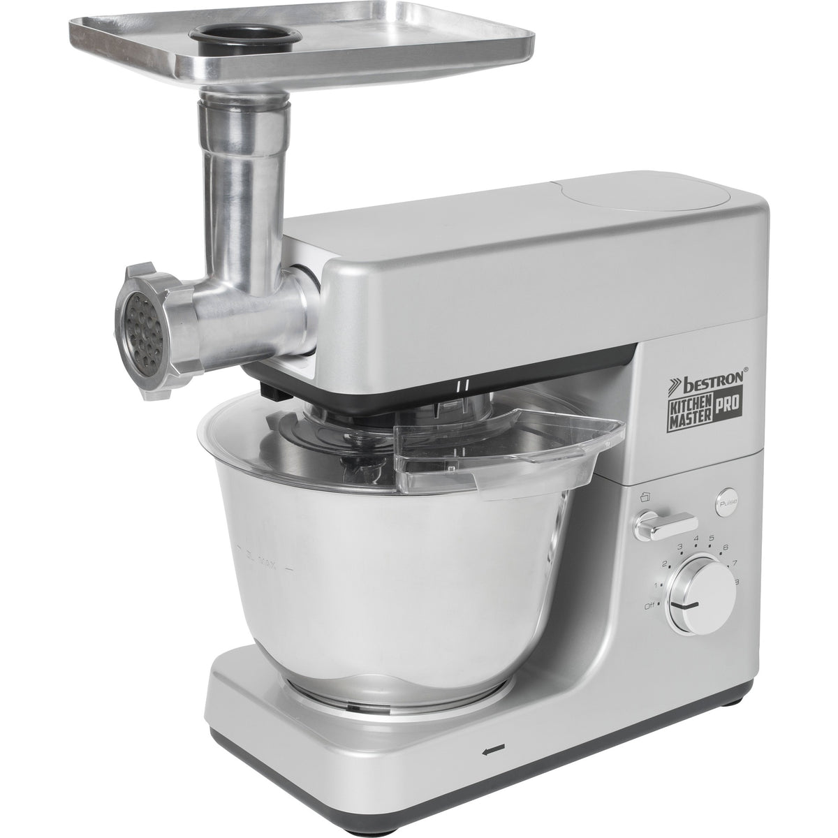 Bestron akm1600s Robot kuchenny 4 w 1, mistrz kuchni pro (srebrny)