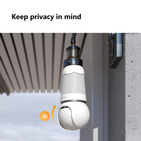Kamera bezpieczeństwa Imou Bulb Cam 2k (biała, uniwersalna śruba e26 e27)