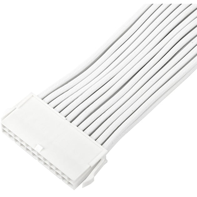 Kabel przedłużający Silverstone sst-pp07e-mbw-v2, 24pin atx (biały, 30 centymetrów)