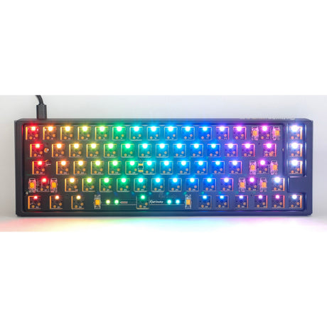 Ducky one 3 sf ansi układ barebone klawiatura mechaniczna rgb (czarna, układ us (qwerty), 65%, diody rgb, hot swap, barebone)