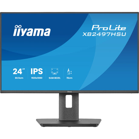 Monitor Iiyama prolite xb2497hsu-b1 23.8 (czarny, 120 Hz, HDMI, Display Port, USB-C, audio)
