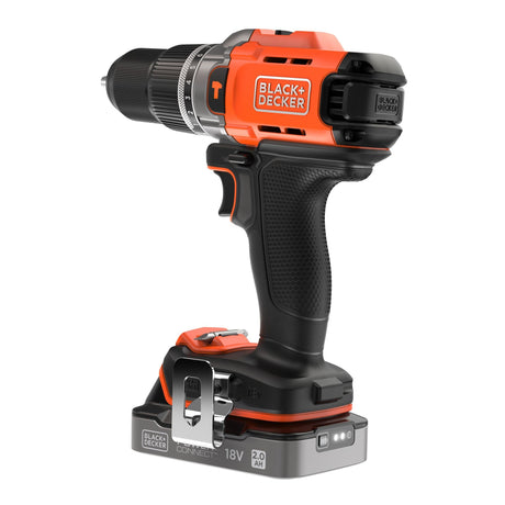 Wiertarka Black+decker 18v 2.0ah (czarno-pomarańczowa, akumulator i ładowarka w komplecie.)