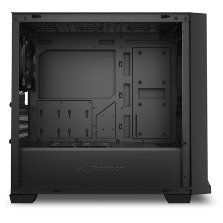 Obudowa midi tower Sharkoon j1000 argb (czarna | 3x usb-a | rgb | szkło hartowane)