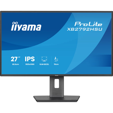 Monitor Iiyama prolite xb2792hsu-b1 27 (czarny (matowy), HDMI, display port, 2x USB-A, USB-B, 120 Hz)