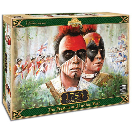 Europejska sieć graczy 1754 Conquest: francusko-indyjska gra planszowa wojenna (angielski, 2–4 graczy, 60–240 minut, od 12 lat)