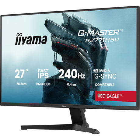 Monitor do gier Iiyama G-Master Red Eagle G2771HSU-B1 27 (czarny, 2x HDMI, DisplayPort, USB-A, USB-C, 240 Hz)