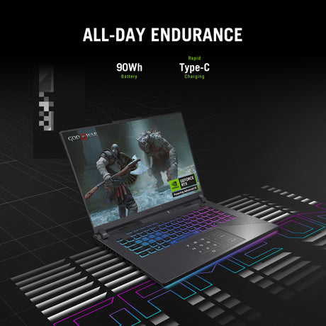 Laptop do gier Asus ROG Strix G16 G614PW-RV006W 16 (szary | R9 8940HX | RTX 5080 | 16 GB | 1 TB SSD)