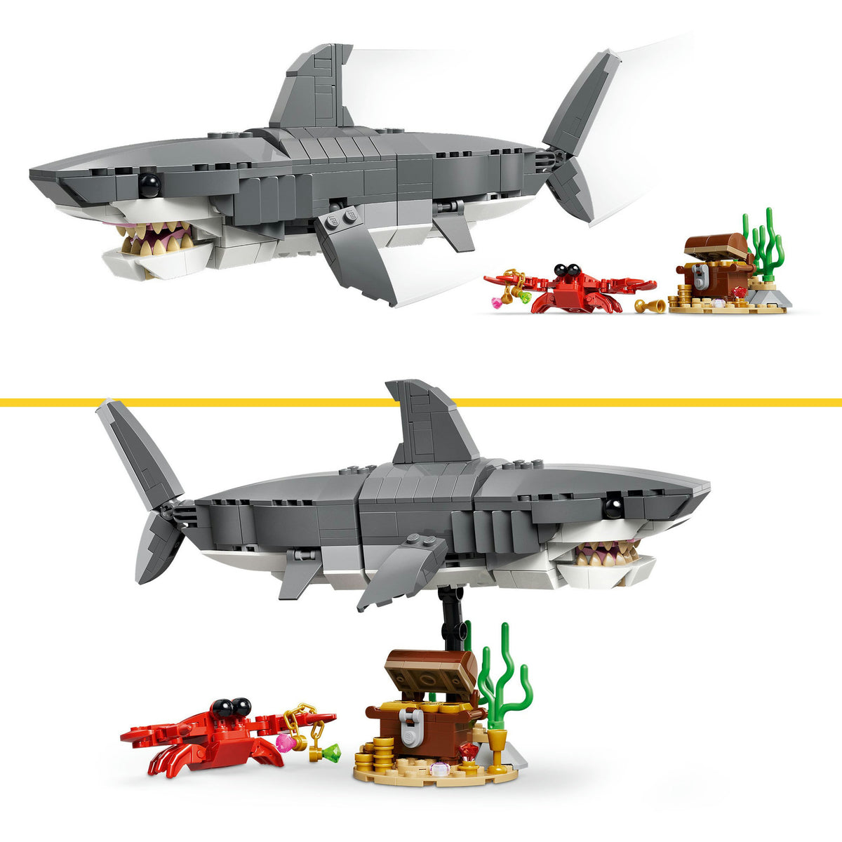 Lego: Dziki rekin ze skrzynią skarbów (31381)