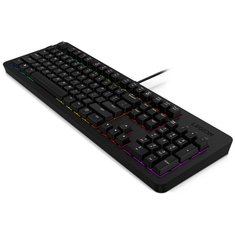 Klawiatura do gier Lenovo legion k310 rgb (czarna, układ us (qwerty), membrana, 100%, przełącznik membranowy, rgb, usb)