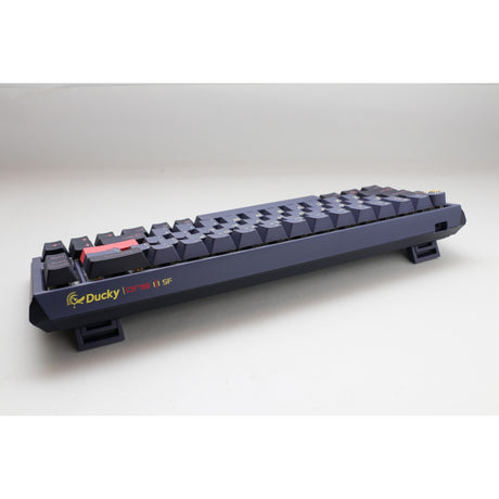Klawiatura mechaniczna Ducky one 3 cosmic blue SF RGB (ciemnoniebieski, układ US (Qwerty), wiśniowy MX brązowy, 65%, diody LED RGB, double-shot PBT, możliwość wymiany podczas pracy, mechanika Quack)
