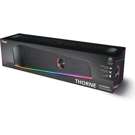 Trust GXT 619 Thorne RGB podświetlany soundbar (czarny, RGB LED)