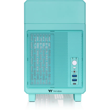 Obudowa mini tower Thermaltake tr100 miętowa truskawka (miętowa jagoda | 2x USB-A | 1x USB-C)