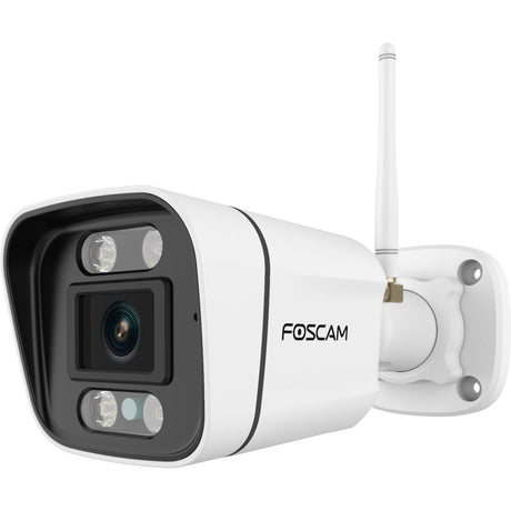 Foscam v8p, dwuzakresowa kamera bezpieczeństwa Wi-Fi 4K 8MP (biała, z alarmem dźwiękowym i świetlnym)