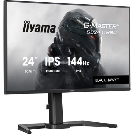 Monitor do gier Iiyama G-Master Black Hawk GB2441HSU-B1 23.8 (czarny, HDMI, DisplayPort, 2x USB-A, USB-B, 144 Hz)