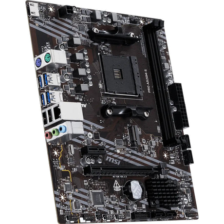 Msi pro a520m-s socket am4 moederbord (raid, gb-lan, sound, µatx)