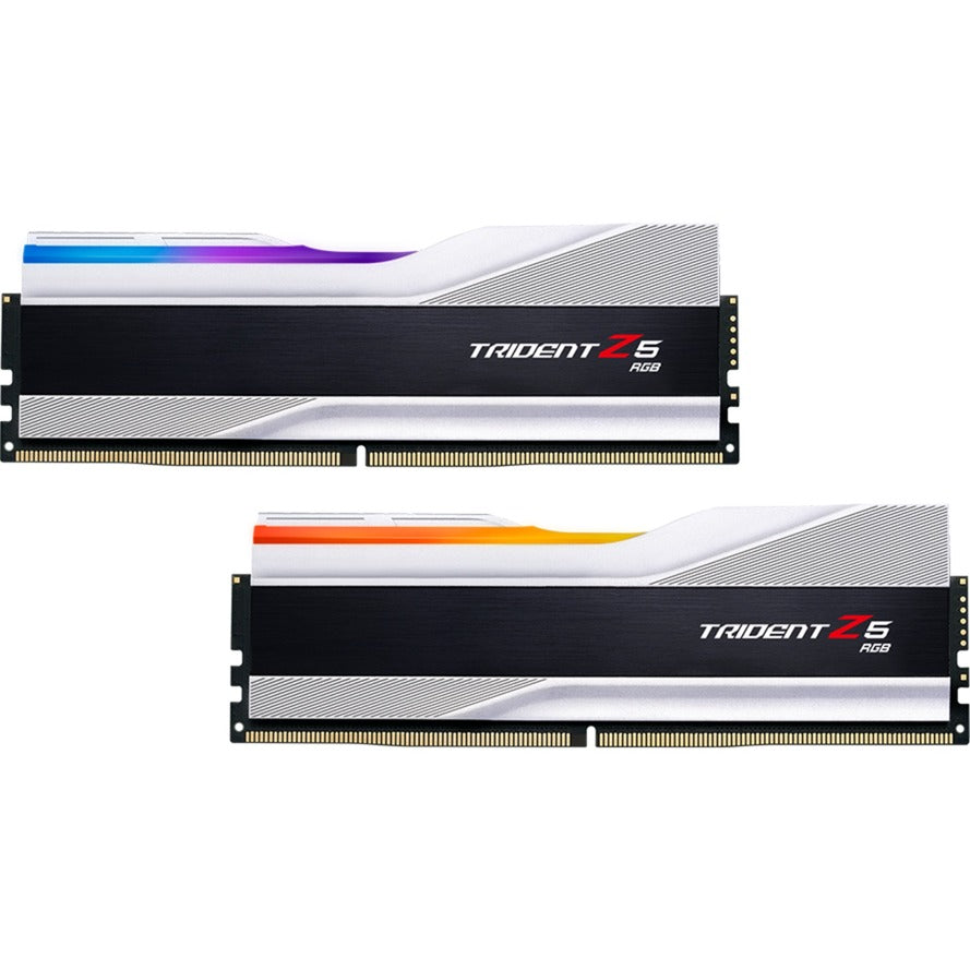 G.skill trident z5 rgb 32 gb ddr5-6400 (2x 16 gb) RAM (srebrny, f5-6400j3239g16gx2-tz5rs, xmp 3.0)