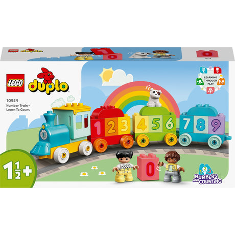 Lego duplo - pociąg z cyframi - zabawka konstrukcyjna do nauki liczenia (10954)
