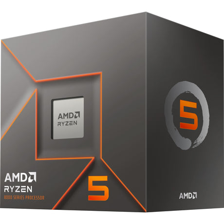 Procesor AMD Ryzen 5 8400F, 4,2 GHz (4,7 GHz Turbo Boost) z gniazdem AM5 (odblokowany, wraith stealth, w pudełku)