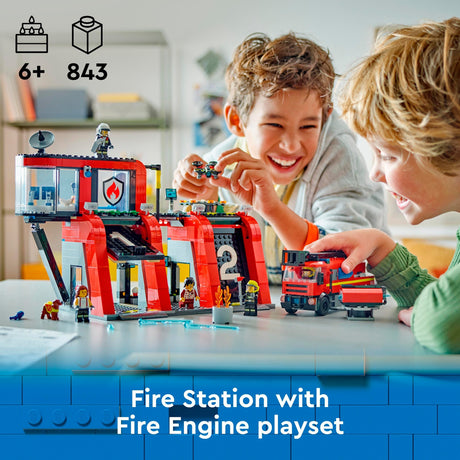 Lego City Remiza strażacka i wóz strażacki - 60414