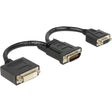 Delock adapter dms-59 > dvi 24+5 + vga (czarny)