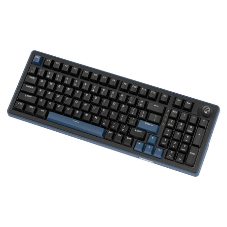 Klawiatura mechaniczna Ducky OK-M-98 RGB (czarna, układ US (QWERTY), KTT linear, 96%, RGB, hot-swap, PBT, 2,4 GHz | Bluetooth | USB-C)