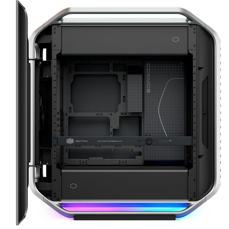 Cooler master cosmos alpha big tower behuizing (zwart zilver | 4x usb-a | 2x usb-c | rgb | tempered glass)