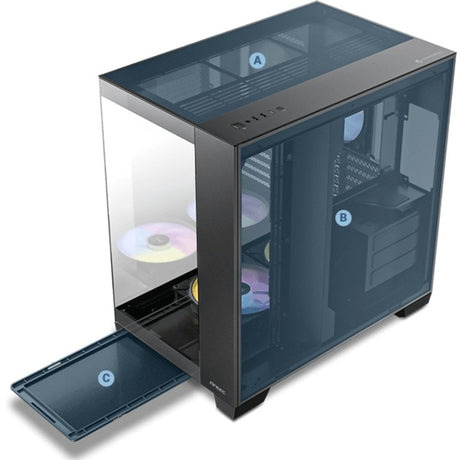 Obudowa midi tower Antec c8 argb (czarna | 2x USB-A | 1x USB-C | szkło hartowane)