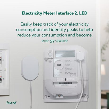 Ty frient interfejs licznika energii elektrycznej 2, oszczędzanie energii LED (biały, zigbee 3.0)