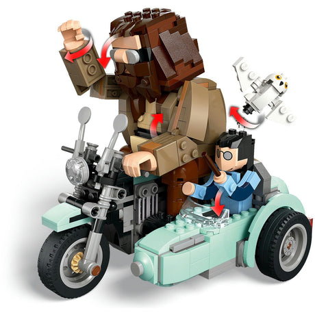 Lego Harry Potter™ Hagrid™ i magiczna przejażdżka motocyklem Harry’ego — 76443