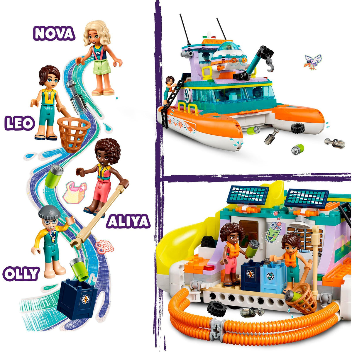 Lego friends - zabawka konstrukcyjna łodzi ratunkowej (41734)
