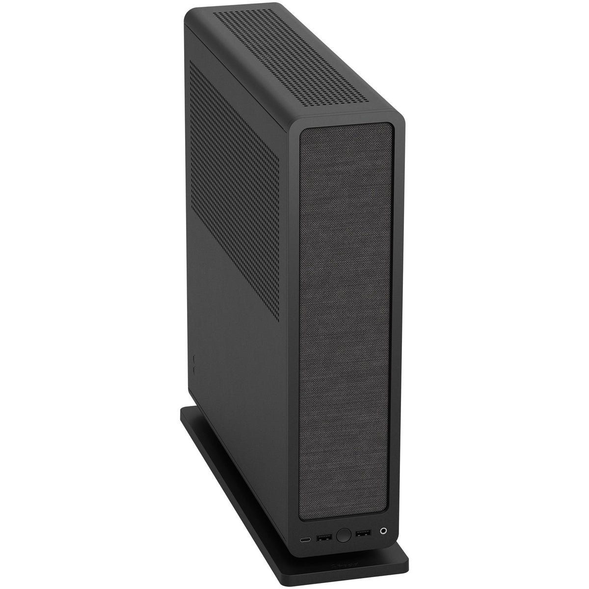 Czarna obudowa mini tower Fractal Design Ridge (czarna | 2x USB-A | 1x USB-C)